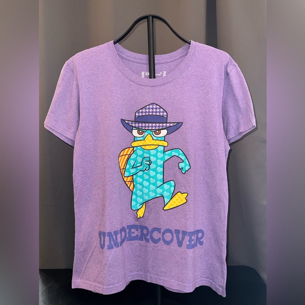 Disney Perry the Platypus Undercover Purple Graphic Tee XL